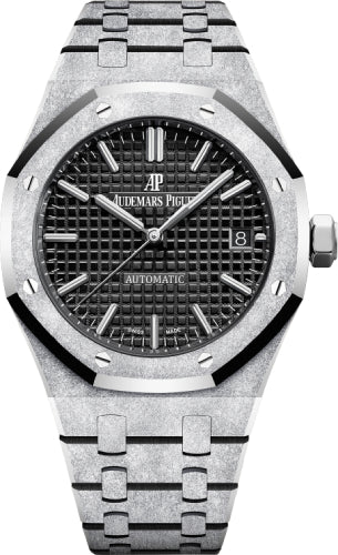 Audemars Piguet Royal Oak 37mm Frosted Gold Black Dial | 15454BC.GG.1259BC.03 - Luxury Time NYC