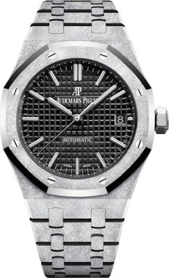 Audemars Piguet Royal Oak 37mm Frosted Gold Black Dial | 15454BC.GG.1259BC.03 - Luxury Time NYC