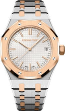 Load image into Gallery viewer, Audemars Piguet Royal Oak 37mm Rose Gold/Stainless Steel Silver Dial Watch - 15550SR.OO.1356SR.02. - Luxury Time NYC