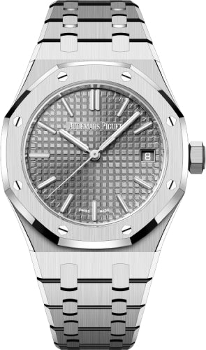 Audemars Piguet Royal Oak 37mm Selfwinding "50th Anniversary" Stainless Steel Grey Dial - 15550ST.OO.1356ST.03 - Luxury Time NYC