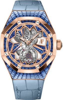 Audemars Piguet Royal Oak 39mm Concept Flying Tourbillon Rose Gold Sapphires | 26228OR.SS.D314CR.01 - Luxury Time NYC