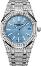 Load image into Gallery viewer, Audemars Piguet Royal Oak 39mm Extra - Thin White Gold/Diamond Light Blue Dial - 15202BC.ZZ.1241BC.02 - Luxury Time NYC