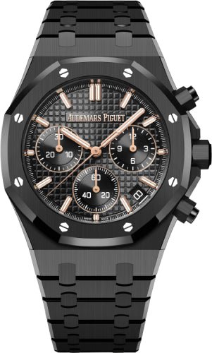 Audemars Piguet Royal Oak 41mm Chronograph Ceramic Black Dial | 26240CE.OO.1225CE.02 - Luxury Time NYC