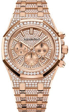 Load image into Gallery viewer, Audemars Piguet Royal Oak 41mm Chronograph Rose Gold Diamond Pave - 26333OR.ZZ.1222OR.01 - Luxury Time NYC