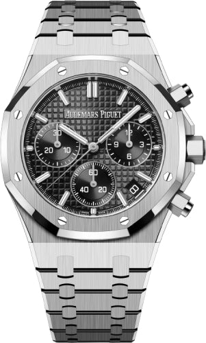 Audemars Piguet Royal Oak 41mm Chronograph Stainless Steel Black Dial - 26240ST.OO.1320ST.06 - Luxury Time NYC