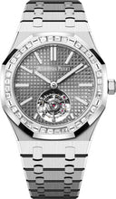 Load image into Gallery viewer, Audemars Piguet Royal Oak 41mm Flying Tourbillon White Gold Grey Dial Diamond Bezel - 26730BC.ZZ.1320BC.01 - Luxury Time NYC