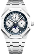 Load image into Gallery viewer, Audemars Piguet Royal Oak 41mm Perpetual Calendar White Ceramic Blue Dial - 26579CB.OO.1225CB.01 - Luxury Time NYC