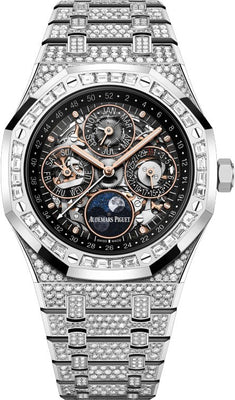 Audemars Piguet Royal Oak 41mm Perpetual Calendar White Gold/Damonds - 26625BC.ZZ.1223BC.02 - Luxury Time NYC