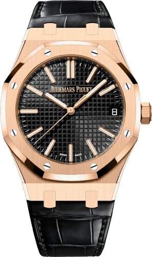 Audemars Piguet Royal Oak 41mm Rose Gold Black Dial | 15510OR.OO.D002CR.02 - Luxury Time NYC