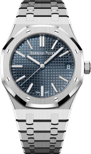 Audemars Piguet Royal Oak 41mm Selfwinding "50th Anniversary" Stainless Steel Blue Dial - 15510ST.OO.1320ST.01 - Luxury Time NYC