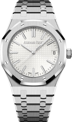 Audemars Piguet Royal Oak 41mm Selfwinding "50th Anniversary" Stainless Steel Silver Dial - 15510ST.OO.1320ST.03 - Luxury Time NYC