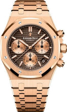 Load image into Gallery viewer, Audemars Piguet Royal Oak 41mm Selfwinding Chronograph Rose Gold Brown Dial Bracelet - 26239OR.OO.1220OR.02 - Luxury Time NYC