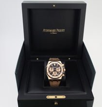 Load image into Gallery viewer, Audemars Piguet Royal Oak 41mm Selfwinding Chronograph Rose Gold Brown Dial Bracelet - 26239OR.OO.1220OR.02 - Luxury Time NYC