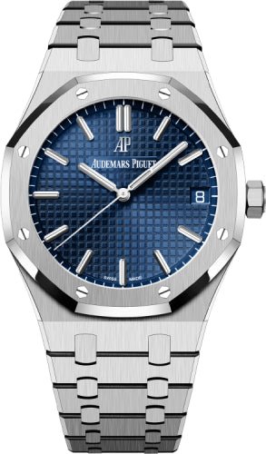 Audemars Piguet Royal Oak 41mm Selfwinding White Gold Blue Dial 15503BC.OO.1220BC.01 - Luxury Time NYC