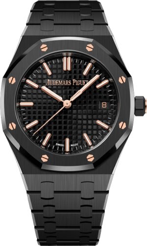 Audemars Piguet Royal Oak "50th Anniversary" Black Ceramic - 34mm - 77350CE.OO.1266CE.01.A - Luxury Time NYC