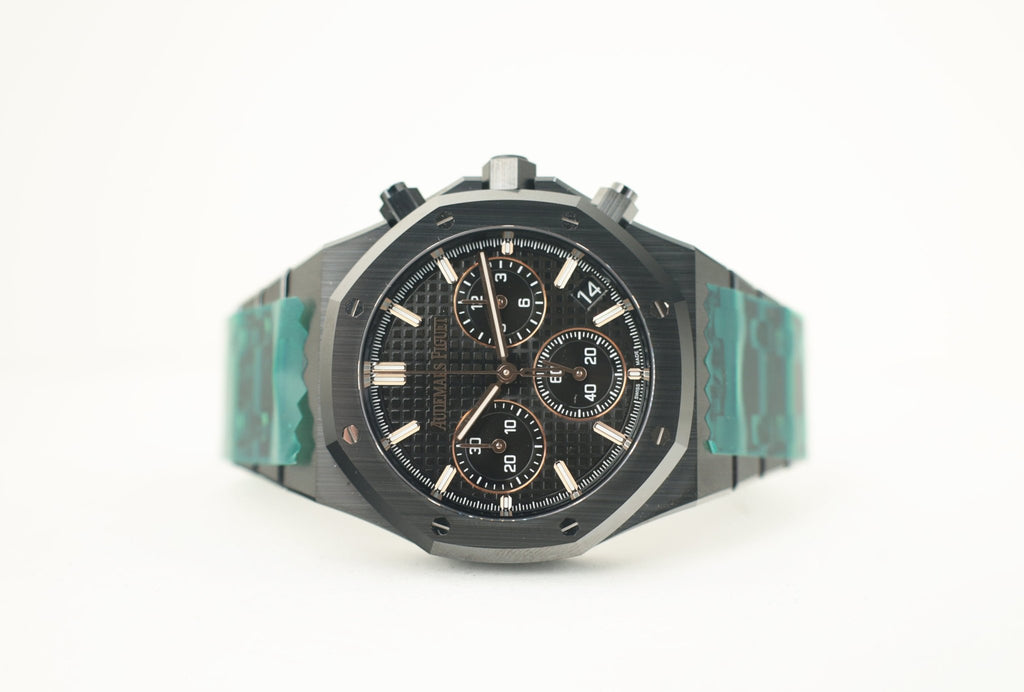 Audemars Piguet Royal Oak Chronograph 41mm Ceramic Black Dial 26240CE.OO.1225CE.02 - Luxury Time NYC