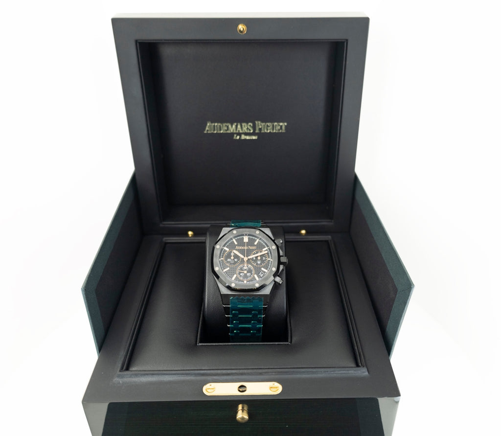 Audemars Piguet Royal Oak Chronograph 41mm Ceramic Black Dial 26240CE.OO.1225CE.02 - Luxury Time NYC
