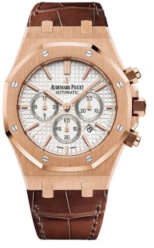 Audemars Piguet Royal Oak Chronograph - 41mm White Dial - 26320OR.OO.D088CR.01 - Luxury Time NYC