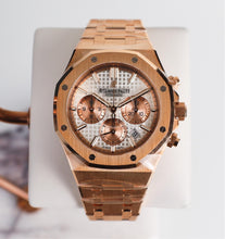 Load image into Gallery viewer, Audemars Piguet Royal Oak Chronograph Rose Gold 38mm Silver Dial 26315OR.OO.1256OR.01 - Luxury Time NYC