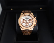 Load image into Gallery viewer, Audemars Piguet Royal Oak Chronograph Rose Gold 38mm Silver Dial 26315OR.OO.1256OR.01 - Luxury Time NYC