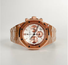 Load image into Gallery viewer, Audemars Piguet Royal Oak Chronograph Rose Gold 38mm Silver Dial 26315OR.OO.1256OR.01 - Luxury Time NYC