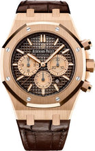 Load image into Gallery viewer, Audemars Piguet Royal Oak Chronograph Rose Gold 41mm Brown Index Brown Leather | 26331OR.OO.D821CR.01 - Luxury Time NYC