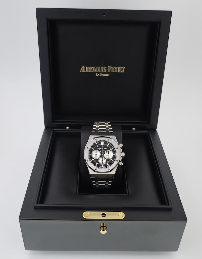 Audemars Piguet Royal Oak Chronograph Watch - Black Dial 41mm - 26331ST.OO.1220ST.02 - Luxury Time NYC