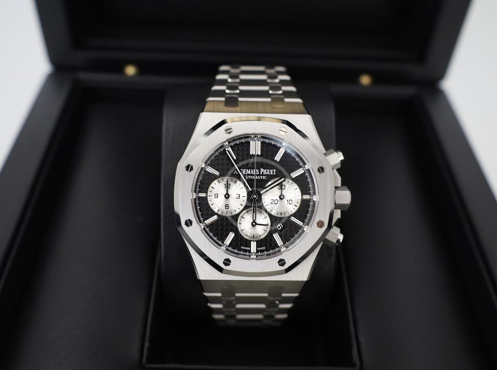 Audemars Piguet Royal Oak Chronograph Watch - Black Dial 41mm - 26331ST.OO.1220ST.02 - Luxury Time NYC