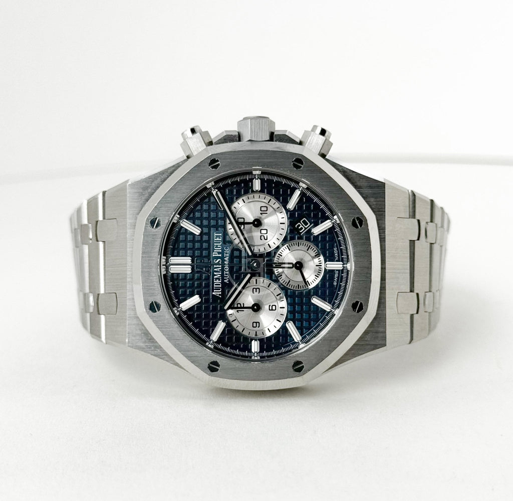 Audemars Piguet Royal Oak Chronograph Watch - Blue Dial 41mm - 26331ST.OO.1220ST.01 - Luxury Time NYC