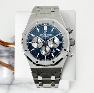 Audemars Piguet Royal Oak Chronograph Watch - Blue Dial 41mm - 26331ST.OO.1220ST.01 - Luxury Time NYC