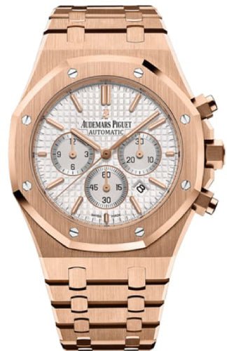Audemars Piguet Royal Oak Chronograph Watch - Silver Dial 41mm - 26320OR.OO.1220OR.02 - Luxury Time NYC