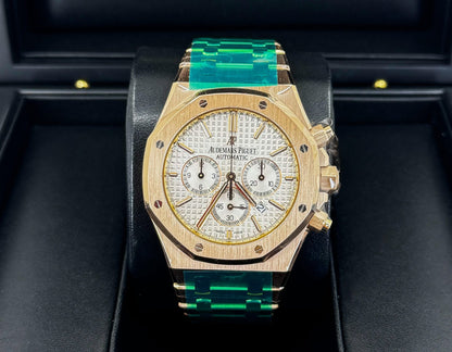 Audemars Piguet Royal Oak Chronograph Watch - Silver Dial 41mm - 26320OR.OO.1220OR.02 - Luxury Time NYC