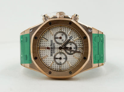 Audemars Piguet Royal Oak Chronograph Watch - Silver Dial 41mm - 26320OR.OO.1220OR.02 - Luxury Time NYC