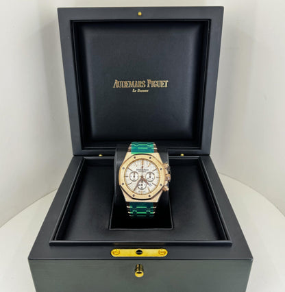 Audemars Piguet Royal Oak Chronograph Watch - Silver Dial 41mm - 26320OR.OO.1220OR.02 - Luxury Time NYC