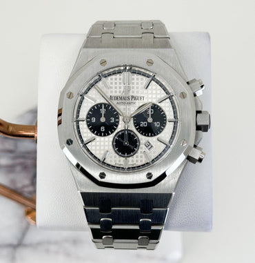 Audemars Piguet Royal Oak Chronograph Watch-Silver Dial 41mm-26331ST.OO.1220ST.03 - Luxury Time NYC
