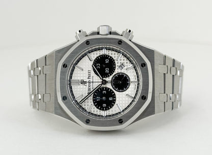 Audemars Piguet Royal Oak Chronograph Watch-Silver Dial 41mm-26331ST.OO.1220ST.03 - Luxury Time NYC