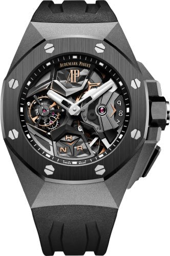 Audemars Piguet Royal Oak Concept Flying Tourbillon GMT Titanium Black | 26589IO.OO.D002CA.01 - Luxury Time NYC