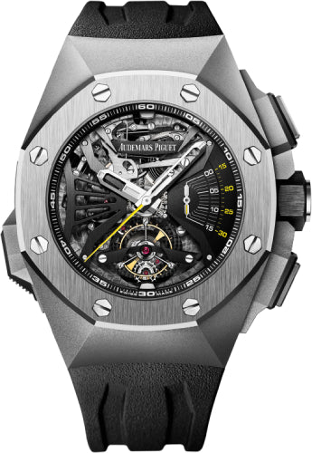 Audemars Piguet Royal Oak Concept Supersonnerie 44mm Openworked Titanium Rubber | 26577TI.OO.D002CA.01 - Luxury Time NYC