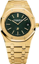 Load image into Gallery viewer, Audemars Piguet Royal Oak Extra - Thin The Hour Glass 39mm Black Index Yellow Gold | 15205BA.OO.1240BA.01 - Luxury Time NYC