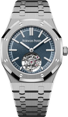 Audemars Piguet Royal Oak Flying 41mm Tourbillion Titanium Blue Dial | 26730TI.OO.1320TI.02 - Luxury Time NYC