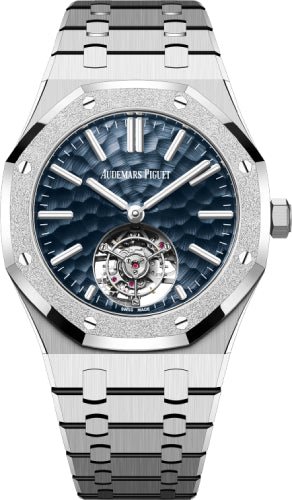 Audemars Piguet Royal Oak Flying Tourbillion White Gold 41mm Blue Dial | 26730BC.GG.1320BC.01 - Luxury Time NYC