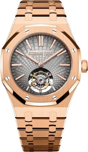 Audemars Piguet Royal Oak Flying Tourbillon 41mm Rose Gold Slate Grey | 26530OR.OO.1220OR.01 - Luxury Time NYC