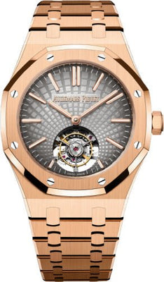 Audemars Piguet Royal Oak Flying Tourbillon 41mm Rose Gold Slate Grey | 26530OR.OO.1220OR.01 - Luxury Time NYC