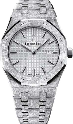 Audemars Piguet Royal Oak Frosted White Gold Quartz 33mm Rhodium Index Bracelet | 67653BC.GG.1263BC.01 - Luxury Time NYC