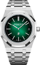 Load image into Gallery viewer, Audemars Piguet Royal Oak Jumbo Extra - Thin 39mm &quot;50th Anniversary&quot; Platinum Green Dial | 16202PT.OO.1240PT.01 - Luxury Time NYC