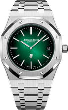 Load image into Gallery viewer, Audemars Piguet Royal Oak &quot;Jumbo Extra - Thin&quot; 39mm Platinum Green Dial Bracelet - 15202PT.OO.1240PT.01 - Luxury Time NYC