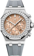 Load image into Gallery viewer, Audemars Piguet Royal Oak Offshore 37 mm Chronograph Stainless Steel Diamond Bezel Salmon Dial - 26231ST.ZZ.A178CA.01 - Luxury Time NYC