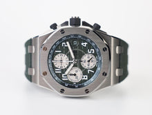 Load image into Gallery viewer, Audemars Piguet Royal Oak Offshore 42mm Chronograph Titanium Green | 26238TI.OO.A056CA.01 - Luxury Time NYC