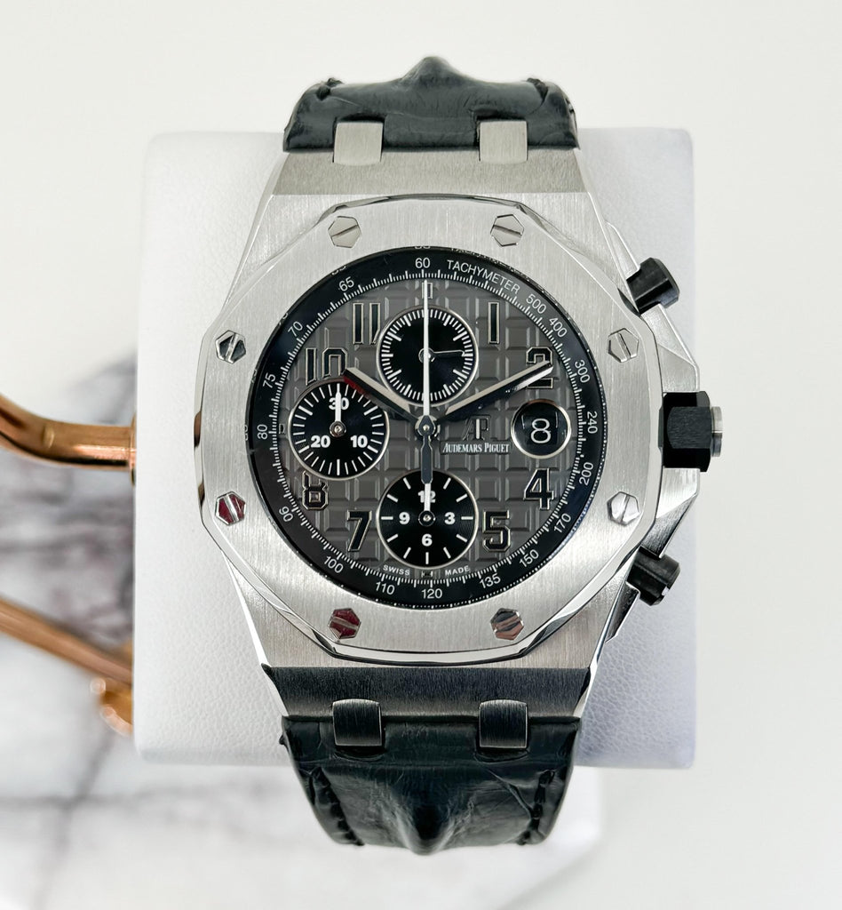 Audemars Piguet Royal Oak Offshore Chronograph 42mm Slate Dial Watch - 26470ST.OO.A104CR.01 - Luxury Time NYC