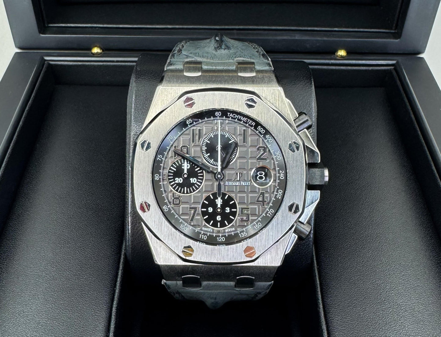 Audemars Piguet Royal Oak Offshore Chronograph 42mm Slate Dial Watch - 26470ST.OO.A104CR.01 - Luxury Time NYC